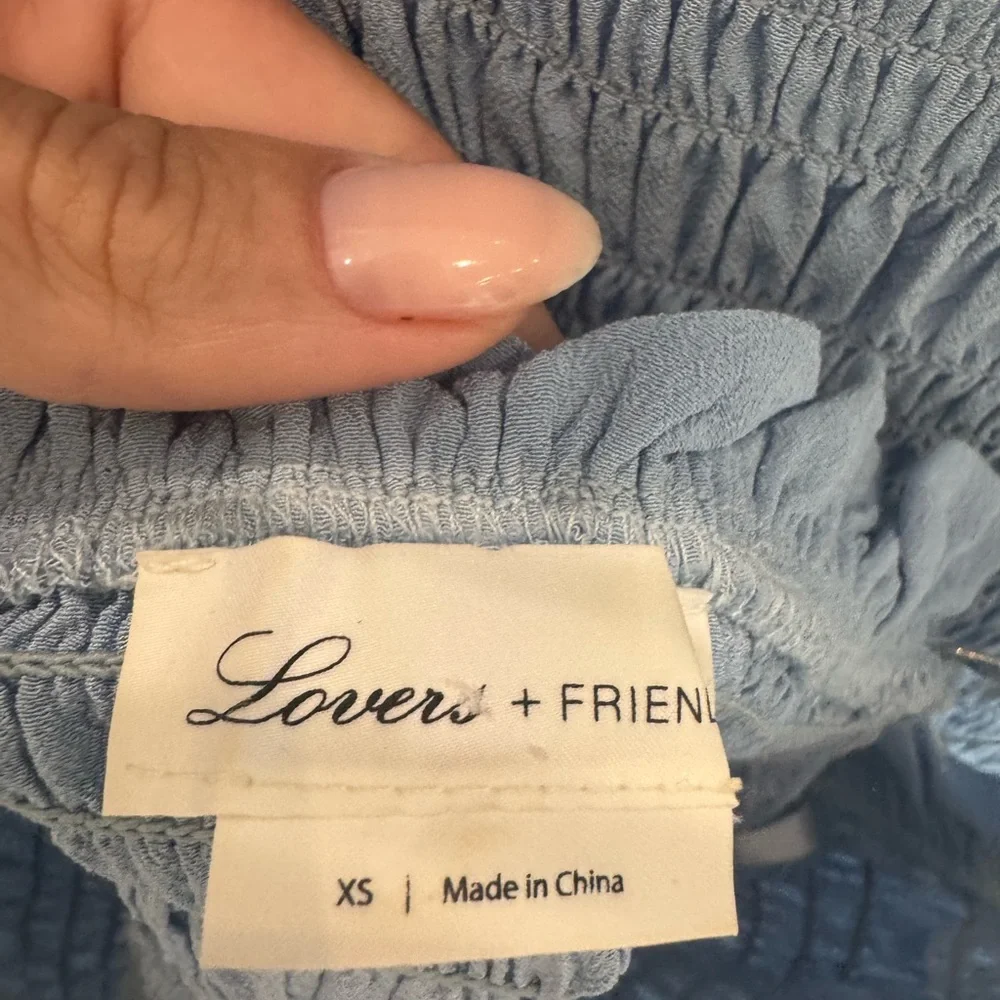 Lovers + Friends Light Blue Crop Top and Skirt Set - Picture 6 of 6